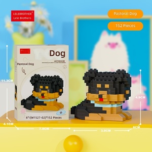 Juguete para Niños, Animal de Compañía, Gato y Perro, Muñeco de Mascota, Bloques de Construcción, Modelo <span class=keywords><strong>Mini</strong></span>, Bloques de Construcción, Ladrillos - Product Image 1