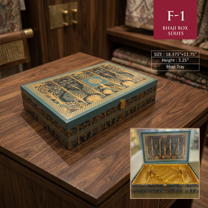 กล่องเก็บของเรซิ่นลายต้นไม้ งานแฮนด์เมด ซีรีส์บาจิ บ็อกซ์  ขนาด 18.375x11.75x3.25 นิ้ว  ลายศิลปะวาดด้วยมือ - Product Image 1