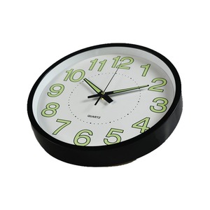 12 Inch Luminous Wall <b>Clock</b> Silent Quartz Analog Round <b>Battery</b> Powered Glow in the Dark Timepiece for Living Room Bedroom - Product Image 4