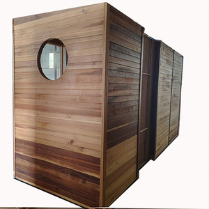 Cabine de sauna et de douche à vapeur combinée moderne 2 en 1, traditionnelle, avec bois de cèdre massif brûlant, cabanes de sauna à vapeur, anitaire - Product Image 3