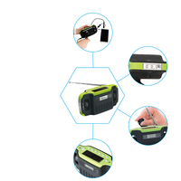 Am & Fm Solar Hand Crank Dynamo Digitale Display Radio Met Zaklamp, Noodtelefoon Oplader