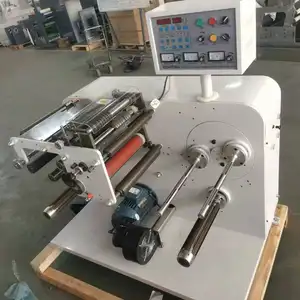 Mini máquina de corte de rollo de cinta, fabricantes de línea de corte
