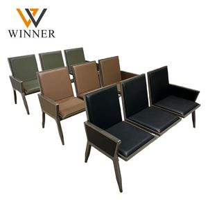 Morden Clínica Hair Salon Cliente 3 Assento Baber Loja Sala Cadeira De Espera para Salão - Product Image 6