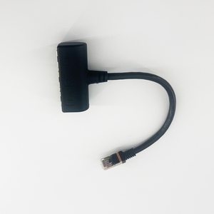 RJ45 kabel Splitter Ethernet 1 Male ke 3 Female LAN Splitter Ethernet untuk Cat5 Cat6 LAN adaptor konektor soket Ethernet - Product Image 5