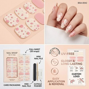 Set Premium di 22 Unghie Finte in Gel Senza UV, Impermeabili, Pre-Curate, Autoadesive, Manicure Istantanea Senza Lampada - Product Image 2