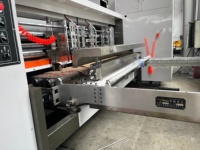 Machine d'impression flexographique entièrement automatique à grande vitesse, découpeuse, plieuse et empileuse de cartons, importée en Corée