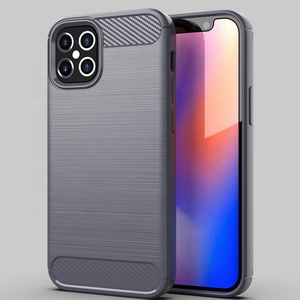 Funda para iPhone 12, Funda Trasera de Fibra de Carbono, TPU Suave, para iPhone 12 Pro Max 5G - Product Image 3