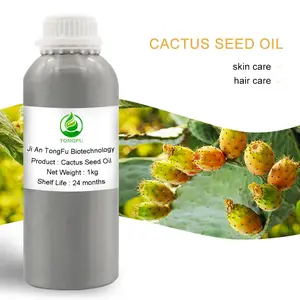 Aceite orgánico 100% puro para el cuidado del cabello, aceite de Cactus espinoso, aceite de semilla de pera a granel
