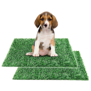 Atmungsaktiver Synthetischer Rasen für Hunde Waschbare Trainingsmatte mit Schale Extra Großer Teppich Kunstrasen Haustier-Trainingszubehör - Product Image 1