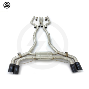 Système d'échappement Valvetronic et télécommande CSZ <span class=keywords><strong>BMW</strong></span> X5M <span class=keywords><strong>Competition</strong></span> F95 LCI X6M <span class=keywords><strong>F96</strong></span> S68 4.4T 2024-2025 en acier inoxydable 304 - Product Image 2