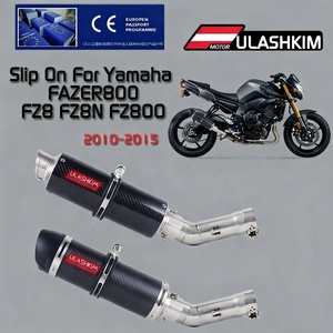 Échappement pour moto Échappement pour <span class=keywords><strong>Yamaha</strong></span> Fazer <span class=keywords><strong>FZ8</strong></span> FZ8N FZ800 <span class=keywords><strong>2010</strong></span> - 2015 Silencieux de moto Échappement Tuyau de liaison intermédiaire - Product Image 1