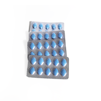 Suplementos funcionales masculinos a base de hierbas, tabletas de Epimedium y Maca para la salud masculina, pastillas azules
