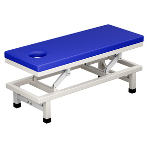 Mingjian Adjustable Massage <b>Bed</b> Blue <b>Padding</b> Reclining Physiotherapy Beauty Spa Use - Product Image 1