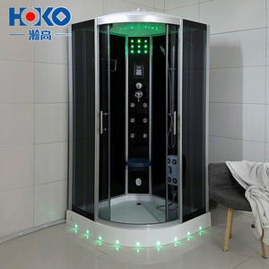 Panel Kontrol Komputer Tahan Air untuk Kamar Mandi Uap, Kaca Tempered Bingkai Aluminium, Aksesoris Perlengkapan Kamar Mandi, Kaca Tempered 6mm - Product Image 4