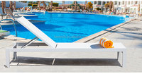 Salan — ensemble chaise d'extérieur en métal de luxe, chaises de piscine réglables pour restaurant, JN4090
