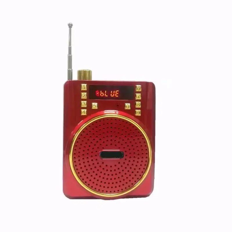 लाउडस्पीकर AM/एफएम रेडियो डिजिटल प्रदर्शन माइक्रोफोन एक बीटी स्पीकर रिकॉर्डिंग शिक्षक और गाइड आवाज एम्पलीफायर
