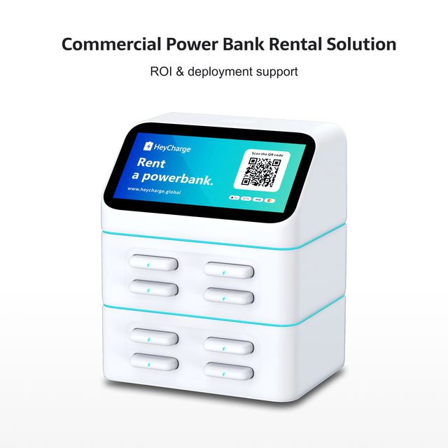 Fast Charging 8-Slot Cell Phone & Laptop & Camera Power Bank Rental Station with QR Code Vending Machine