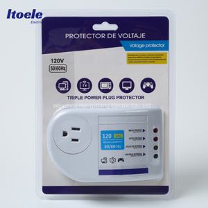 Protector <span class=keywords><strong>de</strong></span> Sobretensión y Baja Tensión para Electrodomésticos L219-120V 2400W AC, Material <span class=keywords><strong>de</strong></span> PC, Enchufe Estadounidense, <span class=keywords><strong>Regleta</strong></span> <span class=keywords><strong>de</strong></span> Alimentación - Product Image 4