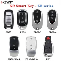 Clé intelligente universelle KEYDIY KD ZB27 ZB28 ZB29 ZB30 ZB31 pour remplacement de télécommande de clé de voiture KD-X2 KD-MAX, compatible avec plus de 2000 modèles