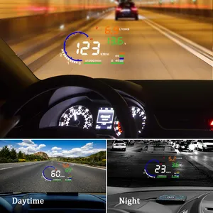 WiiYii New Program 5.5 Inch A8 Car HUD OBD2 Car Over Speed Alarm Head Up Display HUD