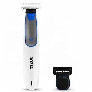 Rozia USB şarj edilebilir saç düzeltici epilasyon tıraş bıçağı ayarlanabilir tarak elektrikli traş makineleri sakal giyotin erkekler için
