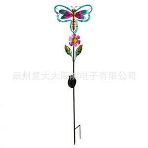 ไฟสวนโซลาร์เซลล์รูปผีเสื้อ LED พร้อมเสาเหล็ก กันน้ำ ตกแต่งภายนอก - Product Image 4