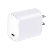 Chargeur rapide pour téléphone Type-C 20W, ignifuge, 5V/3A PD 3.0, charge rapide pour téléphones mobiles, appareils intelligents, écouteurs et montres intelligentes