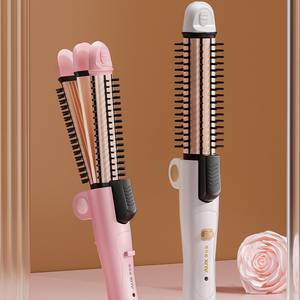 Peigne à boucler électrique AUX 3 en 1, lisseur, boucleur, chauffe rapidement pour cheveux secs et mouillés - Product Image 5