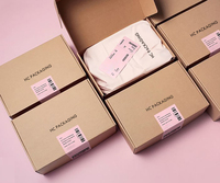 Scatola di Stoccaggio in Cartone Ondulato Personalizzata OEM per Lingerie, Scarpe, Biancheria Intima e Calzini, Spedizione con Laminazione Lucida e Opaca