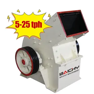 Portable Glass Recycling Hammer Mill Crusher, Clay Coal Slag Crushing Machine, Small Mobile Diesel Engine Hammer Crusher Price