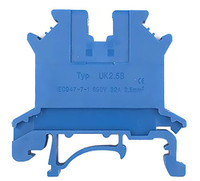 Bloc de bornes à vis sur rail DIN SAK Series JSAK 2.5EN, contact en laiton, connecteur de câblage industriel