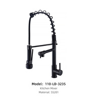 Robinet de cuisine moderne haute pression de qualité supérieure, finition chromée, mitigeur de luxe pour eau chaude et froide