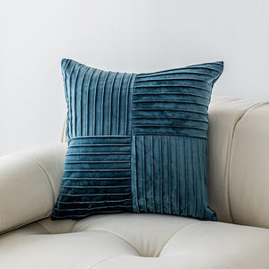 Coussin matelassé uni canapé salon maison oreiller dos tissu canapé taie d'oreiller - Product Image 4