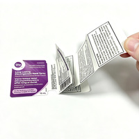 Étiquettes personnalisées holographiques durables multicouches imperméables écologiques faciles à déchirer Impression multi-volets pour les instructions des produits
