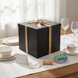 Caja de Regalo Cuadrada Grande de Cartón <span class=keywords><strong>para</strong></span> <span class=keywords><strong>Cumpleaños</strong></span>, San Valentín, Día de la Madre, Navidad, Aniversarios - Product Image 2