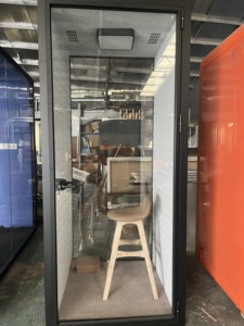 Prix usine <span class=keywords><strong>Petite</strong></span> boîte <span class=keywords><strong>de</strong></span> bureau <span class=keywords><strong>Cabine</strong></span> téléphonique portable Espace <span class=keywords><strong>de</strong></span> travail privé Boîte modulaire Conception <span class=keywords><strong>de</strong></span> bureau mobile Facile à installer - Product Image 4