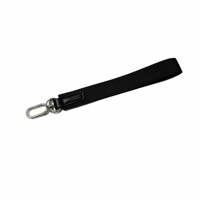 Porte-clés personnalisé en nylon jacquard, mousqueton ovale en métal, patch renforcé en PU, logo personnalisé, cadeaux promotionnels pour événements