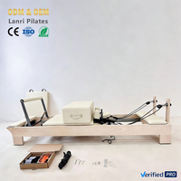 Machine de Pilates Reformer en bois d'érable de haute qualité, durable, réglable et portable pour la santé et le fitness corporel