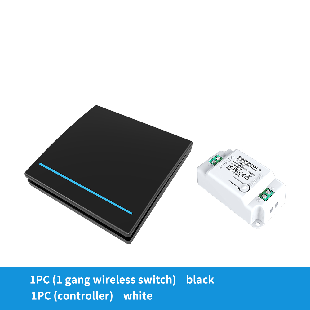Negro 1 x interruptor unipolar + 1 x controlador