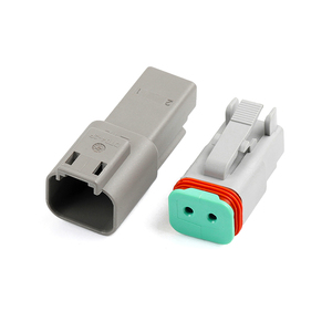 ขั้วต่อกันน้ำสำหรับยานยนต์ DT04-2P-<span class=keywords><strong>C015</strong></span> แบบ 2 ขา ยี่ห้อ Deutsch รุ่น DT สำหรับเชื่อมต่อสายไฟกับสายไฟ - Product Image 3