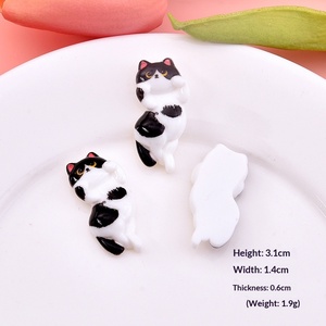 Imanes de nevera, fundas para teléfono, pegatinas de escritorio y accesorios de joyería con diseño de <span class=keywords><strong>gato</strong></span> simulado, hechos a mano con técnica de goteo de aceite DIY - Product Image 4