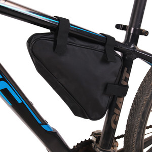 Bolsa triangular unisex para bicicleta, bolsa triangular impermeable de 2L para cuadro de bicicleta de montaña, almacenamiento de equipo de ciclismo - Product Image 2