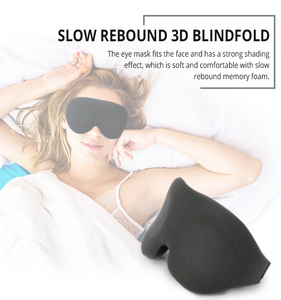 Sleep Eye Mask 3D Blackout total ponderado para un sueño profundo Suave en las pestañas - Product Image 2