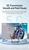 Dispositivo de Transmisión Inalámbrica HDMI de 50 m y 4K a 30 Hz con un Receptor y hasta 8 Transmisores y Salidas de Video Triples para Reuniones