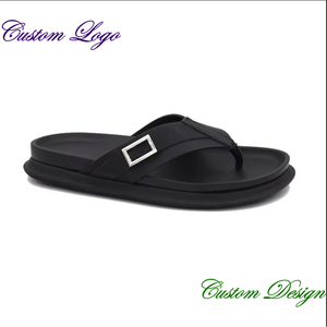 OEM ODM High Quality <strong>Leather</strong> <strong>Slippers</strong> Stylish Brown Waxing <strong>Leather</strong> Comfort Insole New Design <strong>Slippers</strong> <strong>Men</strong> Rubber Summer <strong>Slippers</strong> - Product Image 1