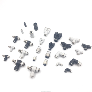 Conectores Neumáticos de Empuje de Alta Calidad de <span class=keywords><strong>1</strong></span>/8\", <span class=keywords><strong>1</strong></span>/<span class=keywords><strong>4</strong></span>\", 3/8\", <span class=keywords><strong>1</strong></span>/2\", Conectores Rápidos <span class=keywords><strong>para</strong></span> Línea de <span class=keywords><strong>Aire</strong></span>, Conectores Rápidos <span class=keywords><strong>para</strong></span> <span class=keywords><strong>Aire</strong></span> - Product Image 1