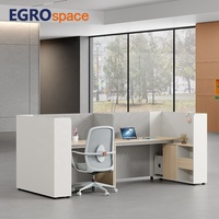 Poste de travail modulaire de bureau EGROspace moderne haut de gamme, élégant, insonorisé, avec cloison de séparation pour personnel
