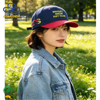 Gorra de Béisbol de 5 Paneles, Lisa, 100% Poliéster Velour, con Logotipo Bordado OEM, Transpirable, Unisex, para Uso Diario