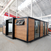 Casa Contenedor Prefabricada Plegable de 20, 30 y 40 Pies, Casa Contenedor Expandible de Lujo Personalizable para Vivienda