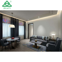 Fabricant de meubles d'hôtel sur mesure, design moderne en bois massif pour projet d'hôtel 5 étoiles, chambre d'hôtes